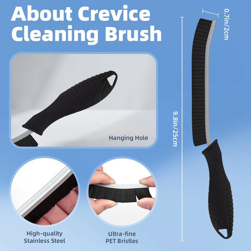 Hard Bristle Crevice Cleaning Brush-Thin Gap Cleaning Brush, Small Cleaning Brush, Grout Brush, Kitchen Brush, Cleaning Tools for Toilet, Bathroom...