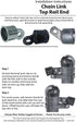 Jake Sales 1-7/8" Top Rail End for Chain Link Fence - Use for 1-7/8" Outside Diameter Top Rail Pipe - Galvanized Pressed Steel Chain Link Rail End...
