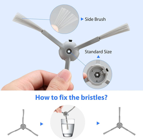 L60 Replacement Parts Compatible with Eufy L50, L60 Series Robotic Vacuums, Accessories Kit 6 Side Brushes, 4 Filters, 1 Roller Brush...