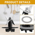 Replacement Parts Blender Blade Assembly with 2 Pieces Blender Gaskets,replacement parts for Cuisinart CBT-500, SB5600, CB600...