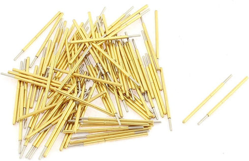 uxcell P50J Spherical Tip Spring Loaded Test Probe Pin 16mm Length 100Pcs...