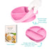 Silicone Suction Plates for Babies, Stick to High Chair Trays and Table, Divided Baby Dishes, Perfect Kids Plates, BPA FREE...