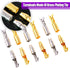 Swpeet 240Pcs Bullet Connectors Kit, 3.9mm Brass Bullet Male & Female Wire Terminals Connector with Insulation Cover for Motorcycle Scooter Car Tr...