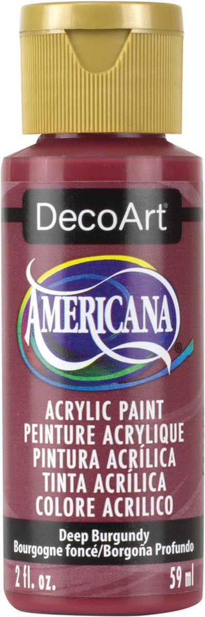 DecoArt Americana Acrylic Paint, 2-Ounce, Deep Burgundy...