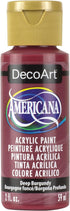 DecoArt Americana Acrylic Paint, 2-Ounce, Deep Burgundy...