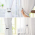 Fullgaden 2 Packs Magnetic Curtain Tiebacks with Unique Wooden Balls,Classic European Window Tie Backs Holders for Home Office Kitchen Sheer Black...
