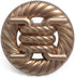 20 pcs Golden Hollow Rope Knots Metal Shank Sewing Buttons for Coats -25mm -1"...