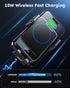 JOYROOM Wireless Car Charger Mount, Auto-Clamping 15W Max Qi Fast Charging Wireless Phone Charger for Car, Super Stable & Hands-Free Air Vent Car ...