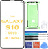 Outer Lens Screen Front Glass Replacement for Samsung Galaxy S10 G973 G973F/DS G973U G973W G9730 Series 6.1" (Black)...
