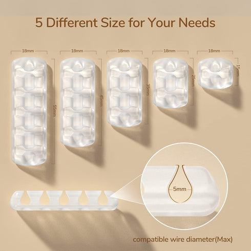 Syncwire Clear Cable Clips - Cord Holders - Self Adhesive Cable Management Organizer - Home, Office, Cubicle, Car, Nightstand, Desk Accessories - ...
