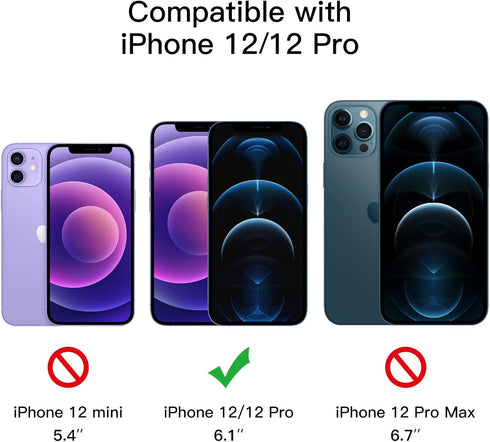 JETech Privacy Full Coverage Screen Protector for iPhone 12/12 Pro 6.1-Inch, Anti-Spy Tempered Glass Film, Edge to Edge Protection Case-Friendly, ...