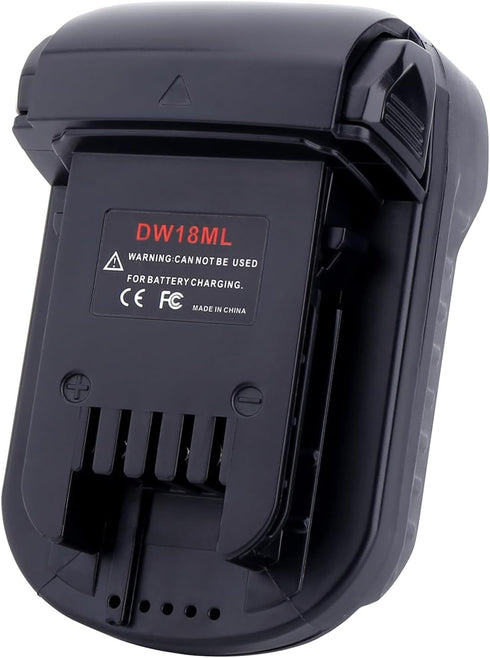 Biswaye Adapter Compatible with Milwaukee M18 Tools, Compatible with DeWalt 20V Max Battery to Replacement for Milwaukee M18 18-Volt Battery, DW18...