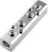 4 Way Pneumatic Manifold Air Distribution Block, G1/2 Supply Port, G1/4-Inch Output Port,Pneumatic Air Compressor Manifold Fitting?Aluminum Alloy?...