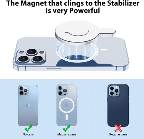for DJI Magnetic Ring Holder Clamp - for Magsafe DJI OM 6 5 4 SE Magnetic Adapter Mount Clip Magnet Compatible with DJI Osmo Gimbal Stabilizer, DJ...