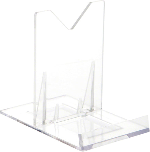Plymor Clear Acrylic Sliding-Back Adjustable Display Easel, 3.125" H x 2.25" W x 3.5" D (2 Pack)...