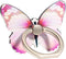 Butterfly Cell Phone Ring Stand Holder, Cute Butterfly Pattern Painted Metal Finger Stand Kickstand 360°Rotation Phone Ring Holder Stand Ring Hand...
