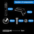 Fish Tank Divider 10 Gallon, Adjustable Aquarium Divider Kit with Suction Cups, Fish Tank Divider Clips for 10 Gallon Tank, Fish Tank Isolation Bo...