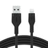 Belkin BoostCharge Flex Silicone USB Type A to Lightning Cable (1M/3.3FT), MFi Certified Charging Cable for iPhone 13, 12, 11, Pro, Max, Mini, SE,...