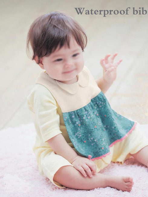 GZMM Baby Girl's Princess Type Waterproof Bibs with Adjustable Snaps,2 Pack...