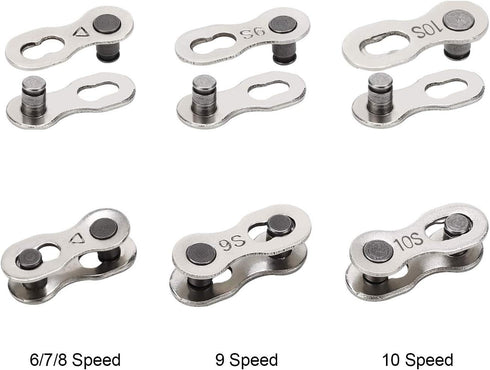 Bike Link Plier + Chain Breaker Splitter + 6 Pairs Bicycle Missing Link, Chain Plier Quick Link Plier for 6/7/8/9/10 Speed Chains Repair | Profess...