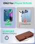 OCASE Compatible with iPhone 15 Plus Wallet Case, PU Leather Flip Folio Case with Card Holders RFID Blocking Kickstand [Shockproof TPU Inner Shell...