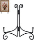 Black Iron Plate Stand, 12 Inch Plate Holder for Display, Small Metal Plate Display Stands for Cookbook, Picture Frame, Photo, Decorative Plates (...