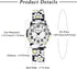 Lancardo Women Stretch Band Watch: Bohemia Flower Elastic Analog Quartz Big Number White Dial Wristwatch Easy to Read Womens Day...