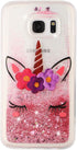 Case for Samsung S7 for Girl Glitter Liquid Sparkle Floating Shiny Quicksand Clear Soft TPU Silicone Shockproof Protective Bumper Thin Cover for S...