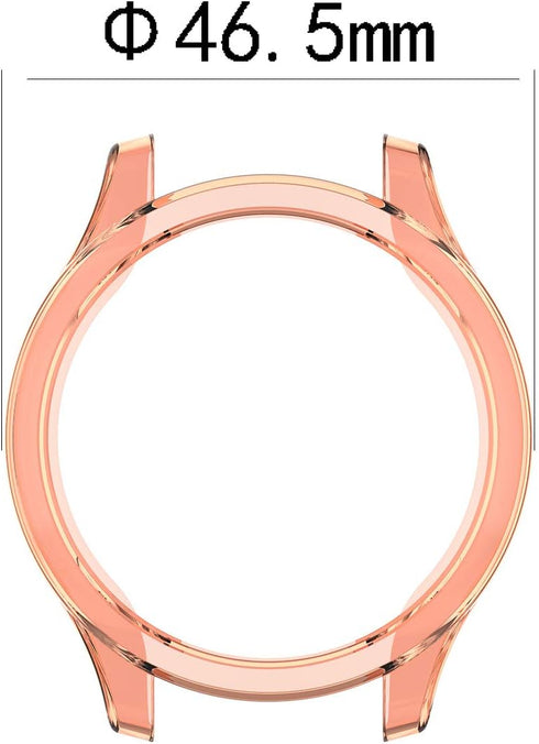 for Garmin Vivomove 3 TPU Transparent Protective Case Cover, Smartwatch Protective Case Cover for Garmin Vivomove 3, Soft and Durable(TPU Black)...