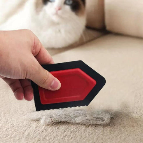 Pet Hair Remover Tool, Easily Clean Fur from Carpets Furniture Vehicles Clothes, Lint Remover, Wallpaper Smoother, Multi-use Animal Brush for Dogs...