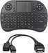Mini Wireless Keyboard 2.4GHz Touch-pad Mouse Combo Plus OTG Cable - TV xStream, Compatible with Firesticks, Android TV Box, IPTV, 4K Media Stick,...