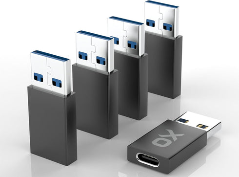 USB to USB C Adapter: Small but Mighty! High-Speed Type-c to USB Adapter. Gen 3.2 USB C to USB A Adapter for Charging & Data Transfer (Black, USB-...