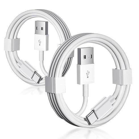 2 Pack USB A to USB C Cable for Airpods Pro 2nd, iPhone 15 15 Pro Max 15 Plus Car Carplay Data Cable, iPad USB C Cable 5th 10th Mini 6th Gen,MacBo...