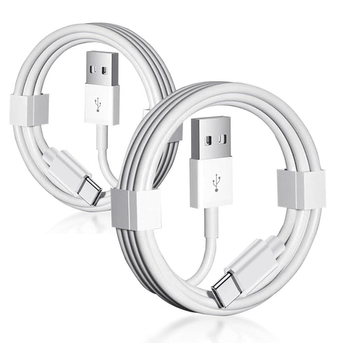 2 Pack 10ft USB A to USB C Cable for Airpods Pro 2nd, iPhone 15 15 Pro Max 15 Plus Car Carplay Data Cable, iPad USB C Cable 5th 10th Mini 6th Gen,...