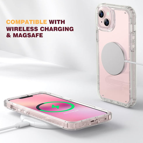 Diaclara Designed for iPhone 13 Case, Full Body Rugged Case with Built-in Touch Sensitive Anti-Scratch Screen Protector, Soft TPU Bumper Case for ...