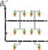 10pcs Drip Irrigation Tubing Fittings, In-Line Barbed Switch Valve For 1/2 Inch Drip Tubing(1/2" ID x 0.65" OD), Shut-Off/On Water Flow...