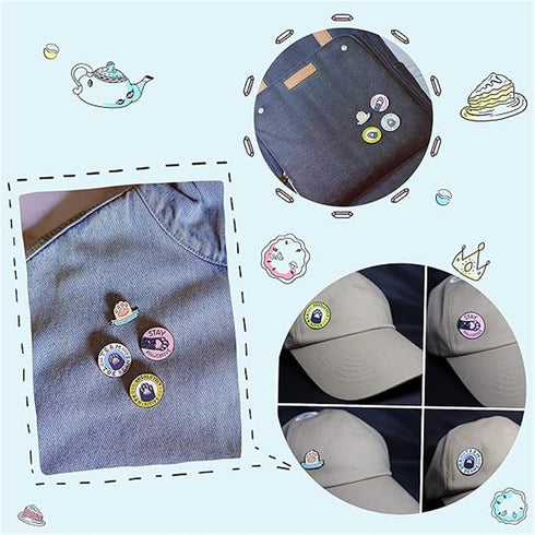 Cat Paw Brooch Set Cute Cat Enamel Pins Cat Paw Letter Lapel Pins Cartoon Cute Cat Themed Brooch Pins Badges Funny Cat Jewelry Gifts Jackets Backp...