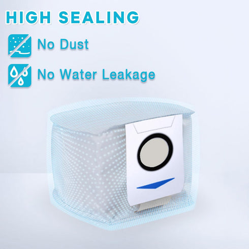 4 Pack Disposable Dust Bags for DEEBOT X1 Omni Turbo Auto-Empy Station Robot Vacuum Cleaner Spare Parts...