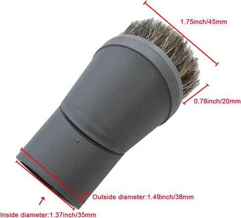 EZ SPARES Vacuum Cleaner Universal Horsehair Dust Small Mini Floor Brush Cleaning Rotating Brush Accepting Replacement for Like Miele 07132710...