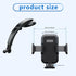 Pack-1 Car Cell Phone Holder, 360 Degrees Long Arm Dashboard Windshield Car Phone Holder, Universal Anti-Shake Smartphone Holder with Strong Sucti...
