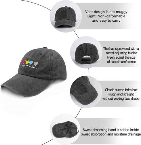 Hats Blue Hat Pigment Black Hats for Women Fashionable Gifts for Men Golf Caps...