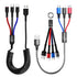 Multifunction USB Charging Cable Set,3 Pack 3 in 1 Nylon Braided Cord,Multiple Fast Charger Cords for Home,Office,Car......