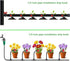 100Pcs 360 Degree Adjustable Irrigation Drippers Sprinklers, 1/4 Inch Emitters Drip for Watering System...