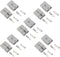 10 Pcs 6-8 Gauge 50 Amp Battery Quick Connect/Disconnect, 12V Jumper Cable Plug Wire Connector Kit for Recovery Winch, Forklift, Towing Systems(Gr...