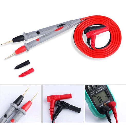 uxcell Multimeter Test Leads, Digital Multimeter Probe Tester Lead Wire Pen Cable with Alligator Clips,1000V 20A, 4-in-1 Set...