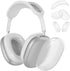 AirPods Max Case Cover - Clear White-M, Soft Silicone Headphone Cover with Heavy Duty Protection for Apple AirPods Max Headphones......
