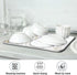 Marble Dish Drying Mat for Kitchen Counter White Golden Marble Gary Grey Drying Mats Super Absorbent Reversible Microfiber Kitchen Countertop Prot...