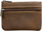 1 Pcs Leather 2 Zipper Coin Purse Wallet With Key Ring, Coin Organizer, Change Holder,Card Case, Leather Zipper Storage Bag for Men...