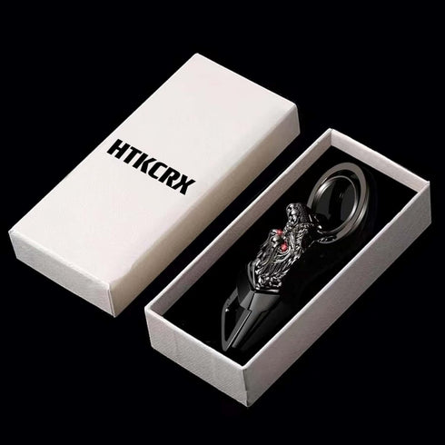 Dragon Loong Keychain Cool Car Fans Heavy Duty Zinc Alloy Metal Key Chain for Men and Women with Gift Box...