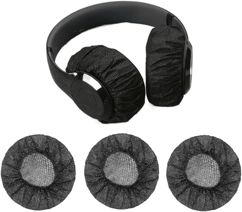 100 pcs Headphone Ear Covers Disposable Earphone Overs Sanitary Non-Woven Stretch Earpad Covers Earcup Covers Fit for Most on Ear Headphones...